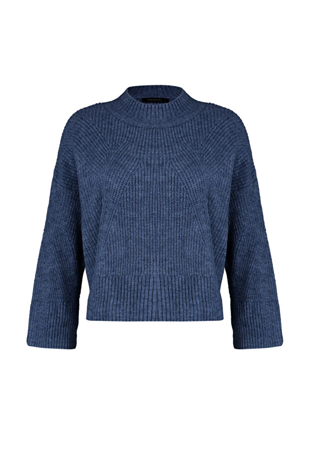 Indigo Yumuşak Dokulu Basic Triko Kazak TWOAW22KZ0474 - 6
