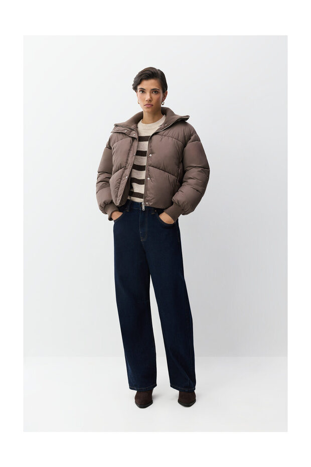 Kobiety Kurtka z dzianinowym kołnierzem - 10