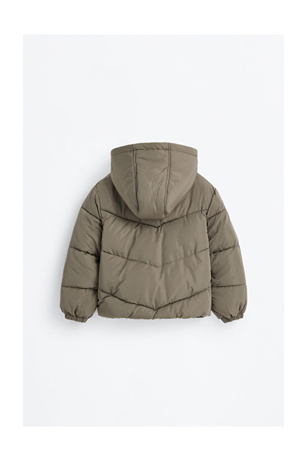 Dziecięca kurtka pikowana z kapturem - 2