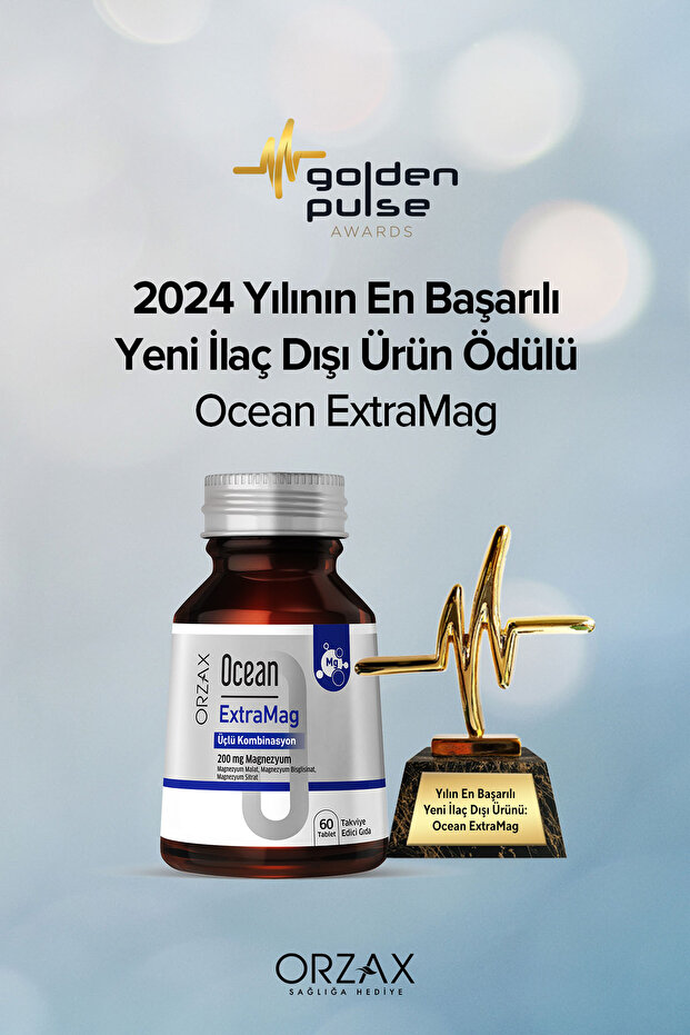 ExtraMag Üçlü Kombinasyon Magnezyum 200 mg Takviye Edici Gıda 60 Tablet - 6