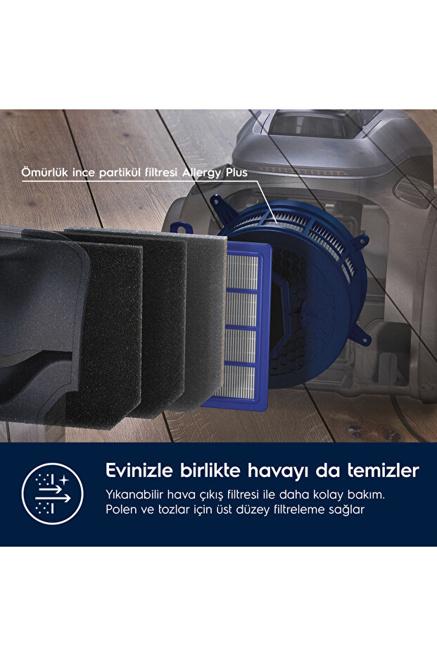 PC91-ALRG Pure C9 Allergy 10 Yıl Motor Garantili 72dB(A) Sessiz Toz Torbasız Elektrikli Süpürge - 10