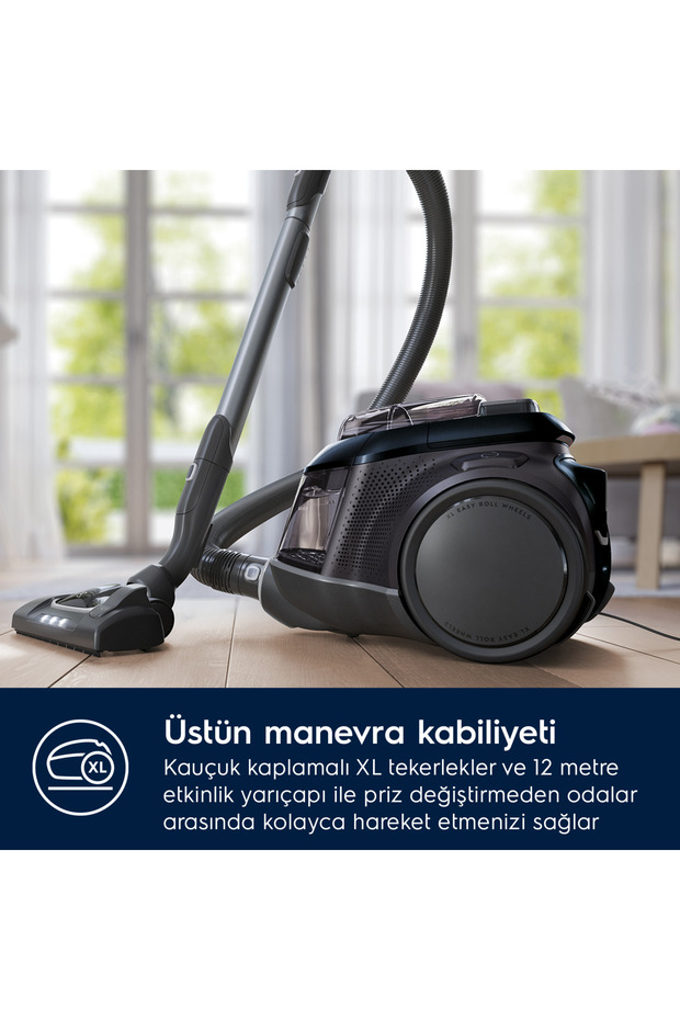 PC91-8STM Pure C9 10 Yıl Motor Garantili 72dB(A) Sessiz LED Başlıklı Toz Torbasız Elektrikli Süpürge - 13