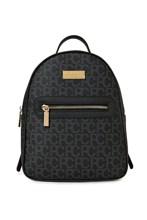 Black Large Alphabet Women's Backpack 05Po22Y1541