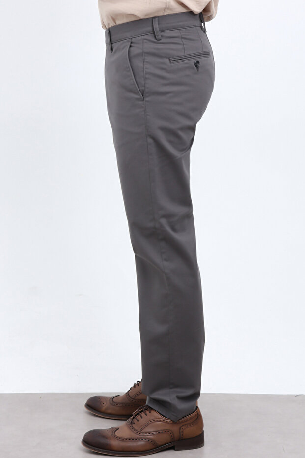 Gri Erkek Gabardin Dokulu Kumaş Pantolon TMNAW26PL00026 - 7