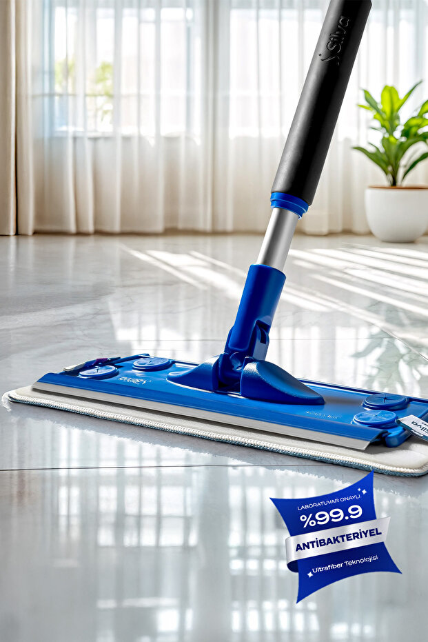 Ultrafiber Tekli Mop Set – Derin Temizlik İçin Islak Mop Bezi - 1