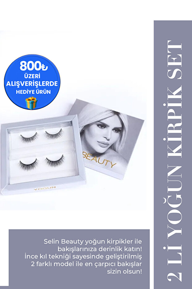 2 Li Yoğun Kirpik Set - 1