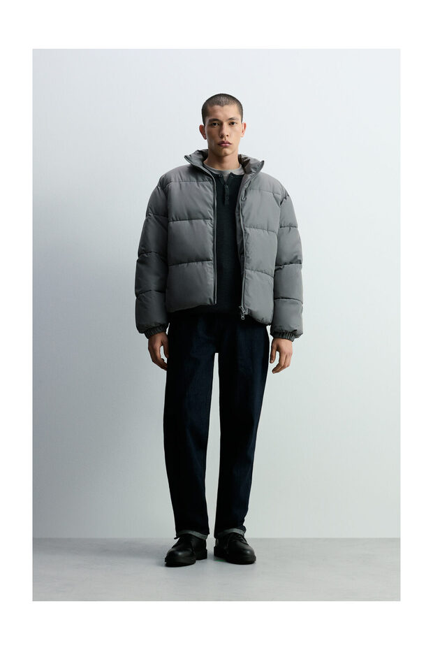 Férfi BASIC bélelt kabát állógallérral - 2