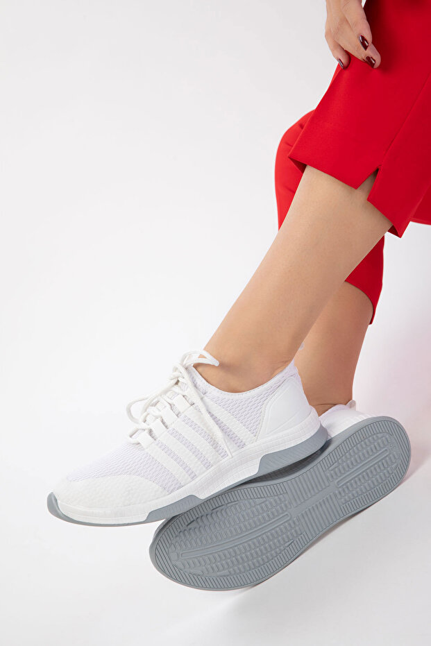 Białe tenisówki damskie 16278 - 5