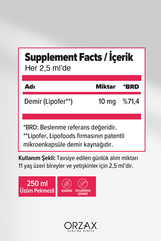 Microfer Şurup 250 ml - 2