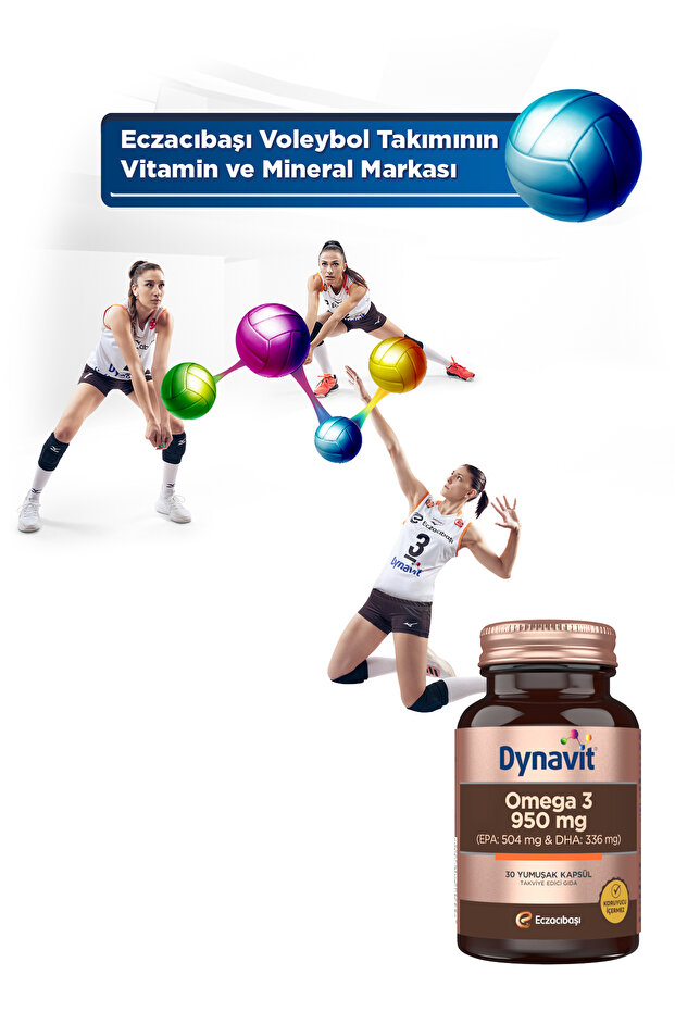 Omega 3 950 mg 30 Yumuşak Kapsül - Yüksek EPA & DHA - 1400mg Balık Yağı - 8