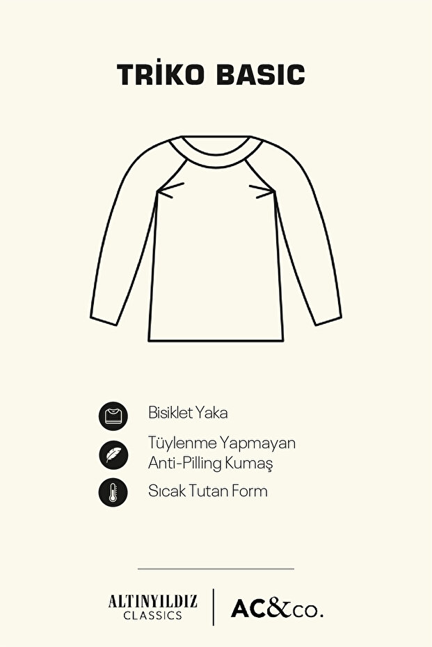 Erkek Turkuaz Tüylenme Yapmayan Anti-pilling Standart Fit Normal Kesim Bisiklet Yaka Triko Kazak - 3