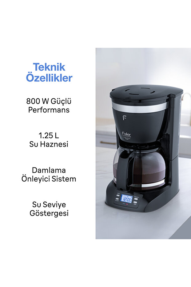 Coffee Enjoy Timer Filter Coffee Maker - Black - 3