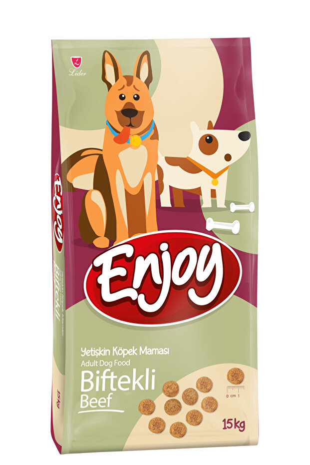Enjoy BİFTEKLİ YETİŞKİN KÖPEK MAMASI 15 KG 1 ADET