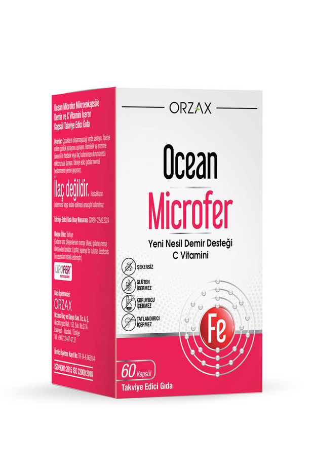 Ocean Microfer Iron and Vitamin C 60 Capsules