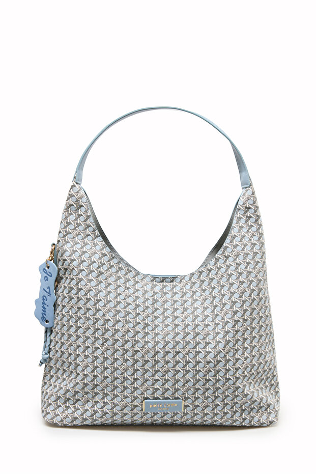 Limited Edition Blue Digital Monogram Women's Shoulder Bag 05Po25Y10702