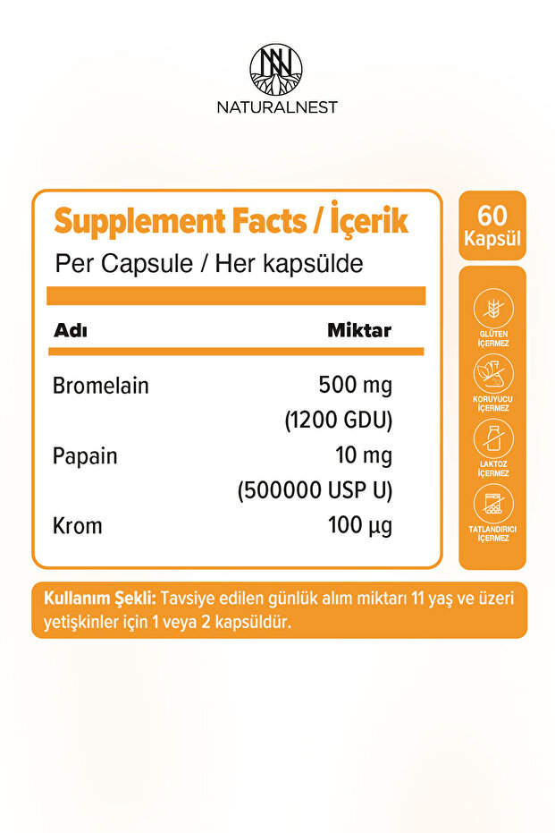 Bromelain Plus 60 Kapsül - 2