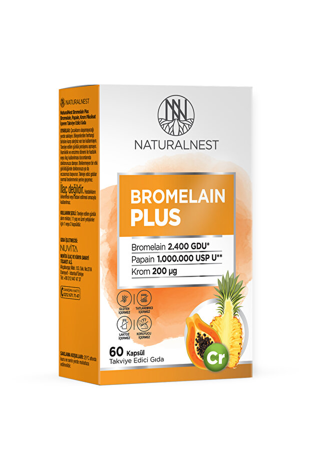 Bromelain Plus 60 Kapsül - 1