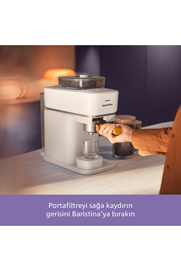 Baristina Serisi Espresso Makinesi, 16 Bar Basınç, Kompakt, Beyaz, BAR300/03 - 4