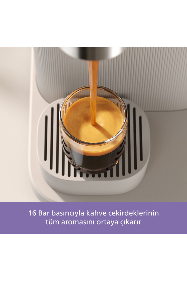 Baristina Serisi Espresso Makinesi, 16 Bar Basınç, Kompakt, Beyaz, BAR300/03 - 7
