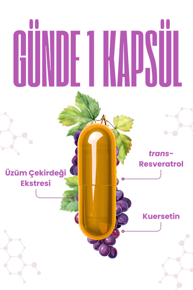 Resveratrol Caps 20 Kapsül - 4