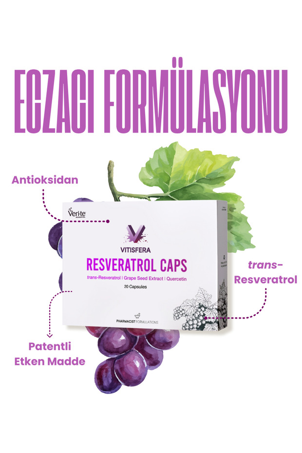 Resveratrol Caps 20 Kapsül - 3