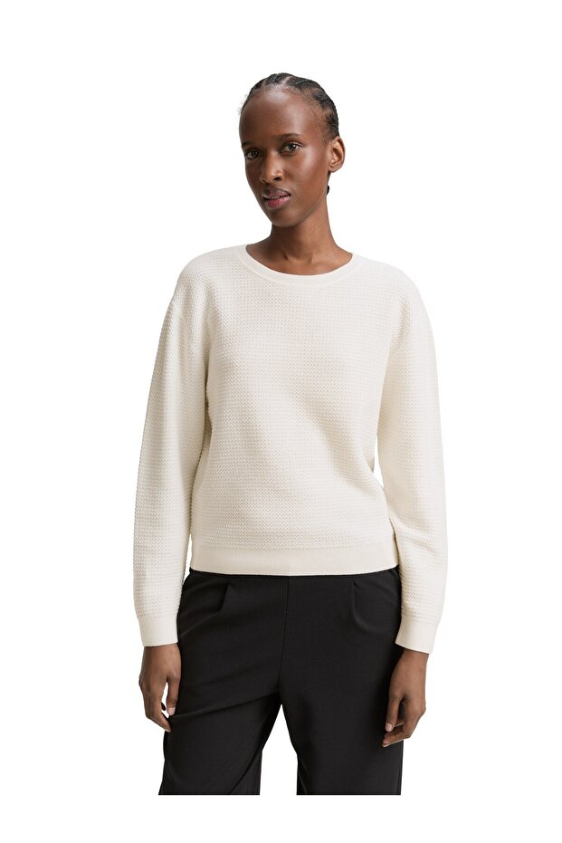 Strukturstrickpullover Basic - 3