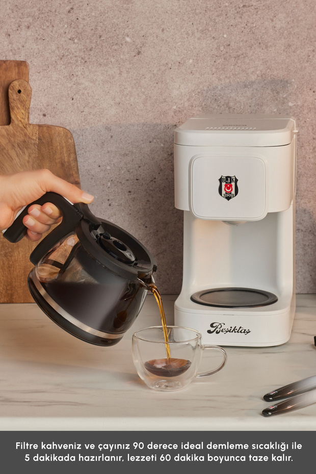 Just Coffee Aroma 2 in 1 Lisanslı Filtre Kahve ve Çay Demleme Makinesi Beşiktaş - 7