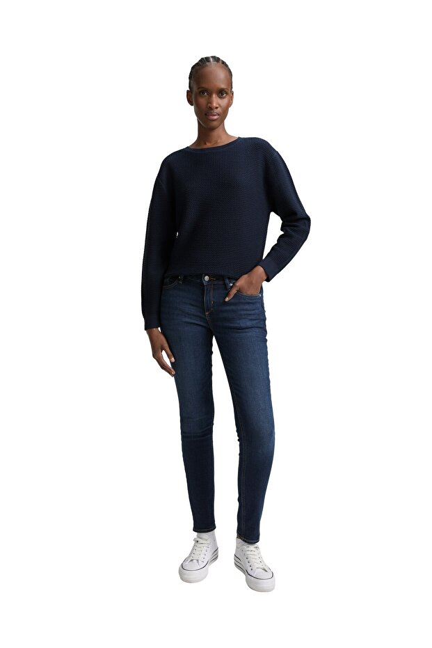 Strukturstrickpullover Basic - 1