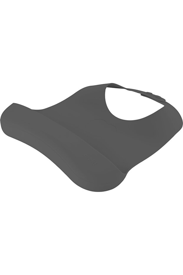 Silicone Bib Platinum Gray - 4