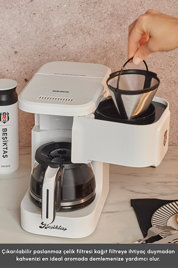Just Coffee Aroma 2 in 1 Lisanslı Filtre Kahve ve Çay Demleme Makinesi Beşiktaş - 6