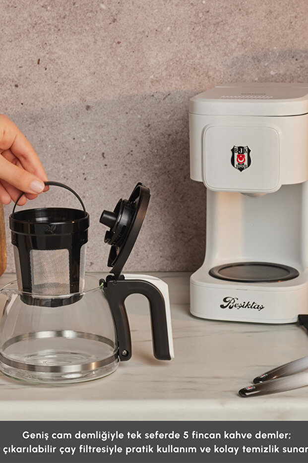 Just Coffee Aroma 2 in 1 Lisanslı Filtre Kahve ve Çay Demleme Makinesi Beşiktaş - 3