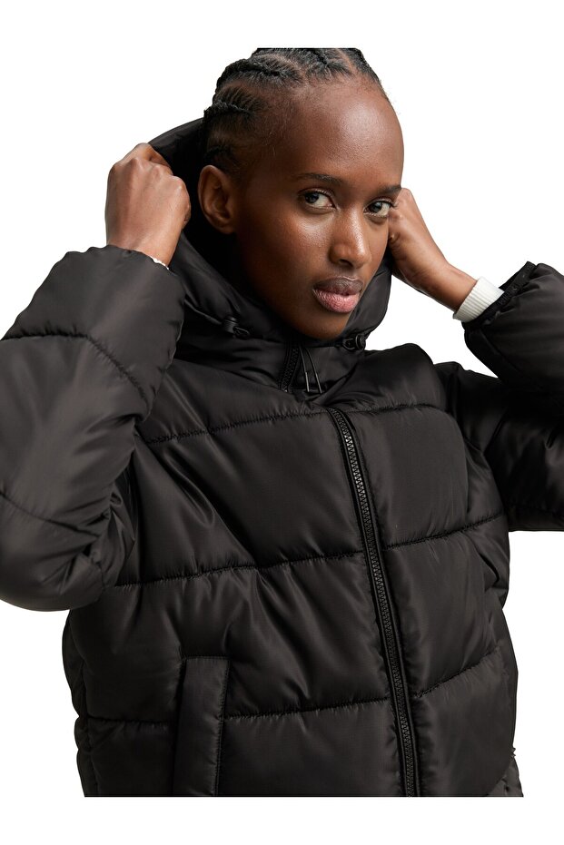 hooded puffer jacket regular - 3