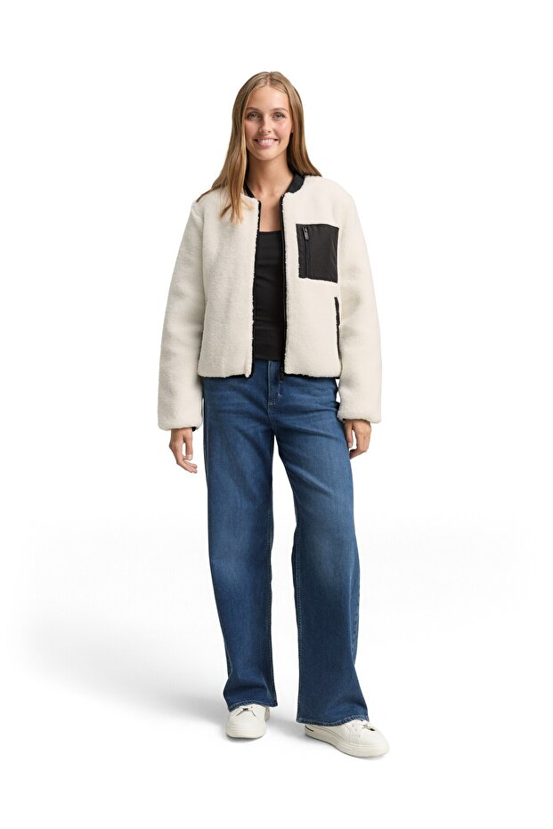 teddy bomber collar jacket regular - 1