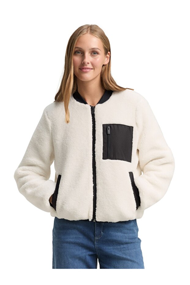 teddy bomber collar jacket regular - 3