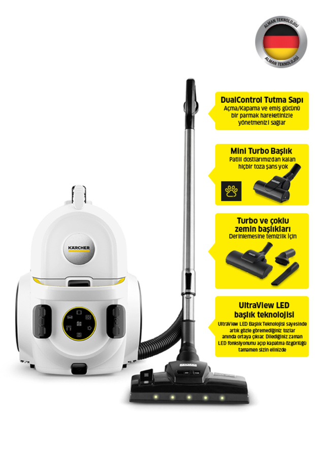 VCC 6 CycloneX DualControl Pet+ Toz torbasız Turbo ve LED Başlıklı Süpürge - 2