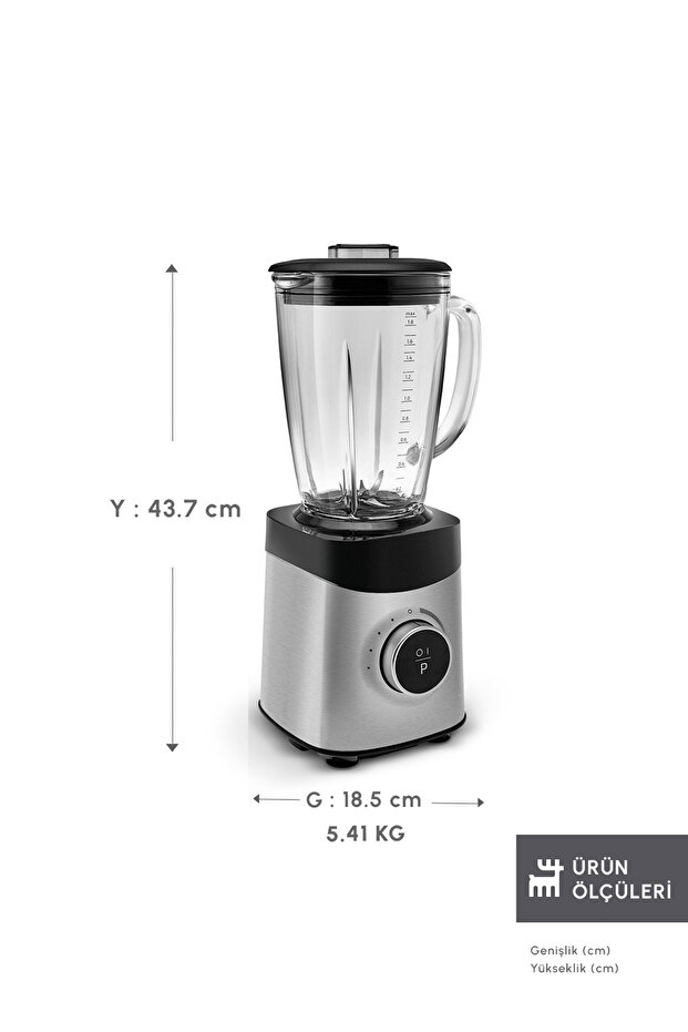 Dijital Ekran İnox Smoothıe Blender 1800 W - 2