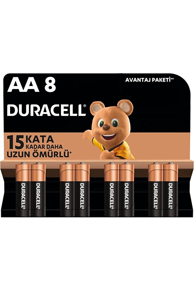 Alkalin AA Kalem Piller 8 Adet - 1