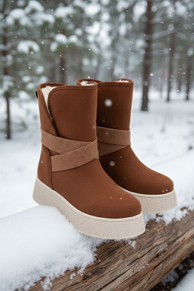 Taba Süet Kadın Bot & Bootie 18480 - 2