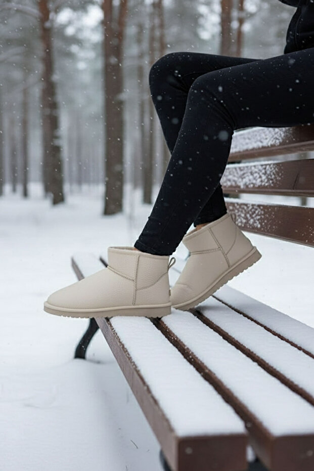 Bej Kadın Bot & Bootie 20024 - 3