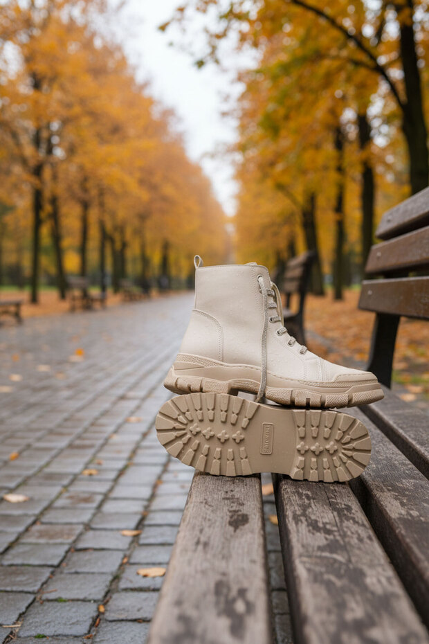 Bej Kadın Bot & Bootie 21139 - 2