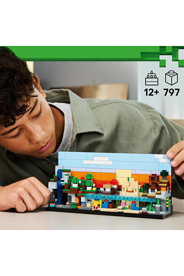 ®   ماينكرافت ®   ميني بيومالز 21589 - مجموعة ألعاب إبداعية للأطفال فوق سن 12 (797 قطعة) - 5