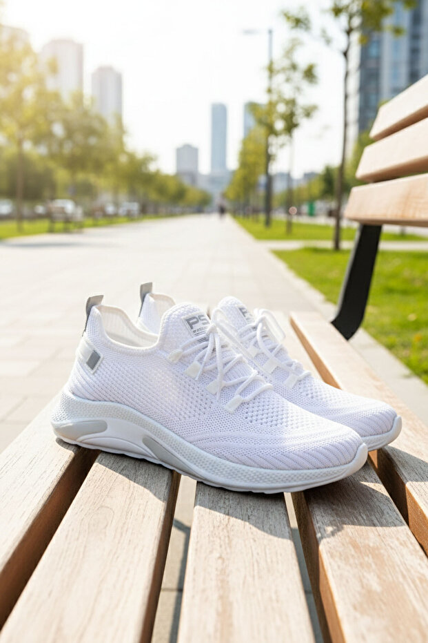 Białe tenisówki unisex 16884 - 2