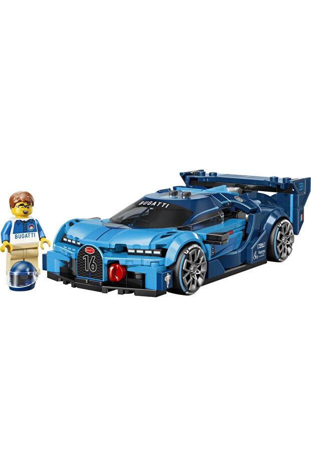 ® Speed Champions Bugatti Vision Gran Turismo Araba 77253 - 9+ Oyuncak Yapım Seti (284 Parça) - 4