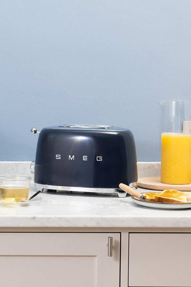 50's Style Navy Blue Toaster