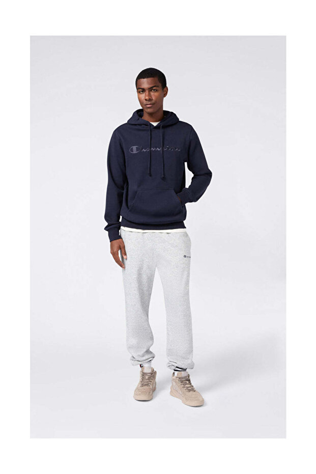 Icons Hooded Sweatshirt Navy Blue Men's Sweatshirt - 220271-Bs501