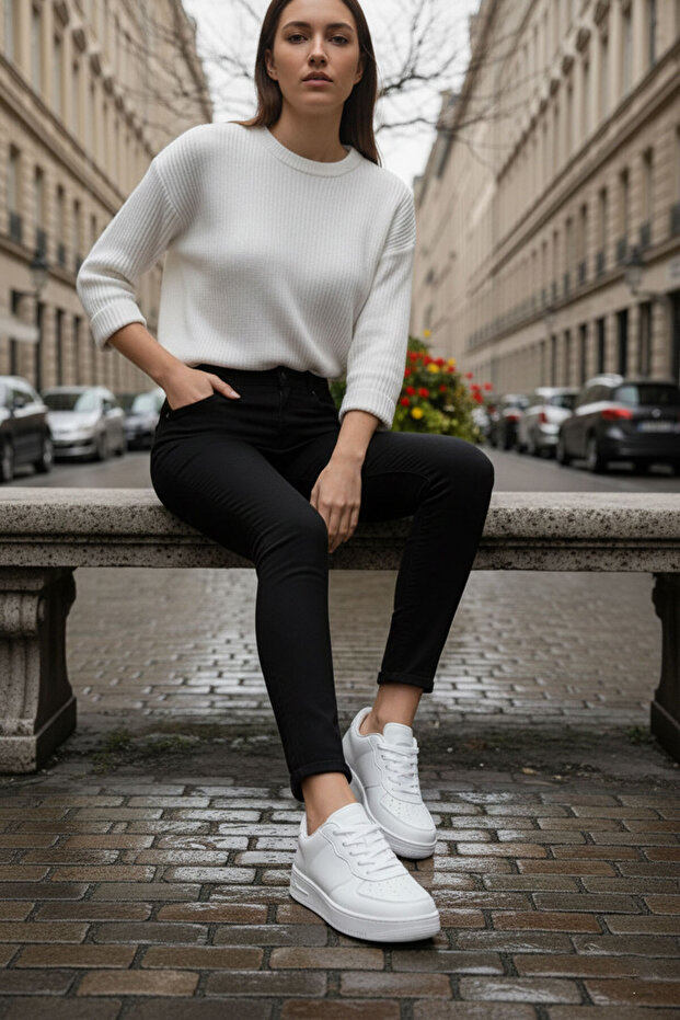 Biele unisex tenisky 14361 - 3