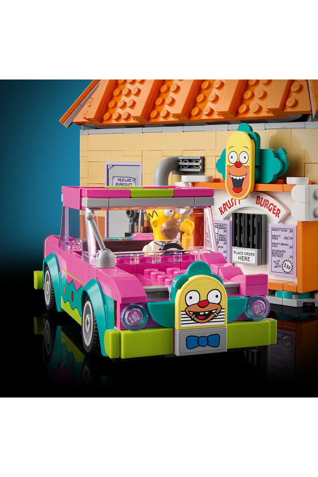 ® Icons The Simpsons™: Krusty Burger – 10352 Yetişkinler için Model Yapım Seti (1635 Parça) - 10