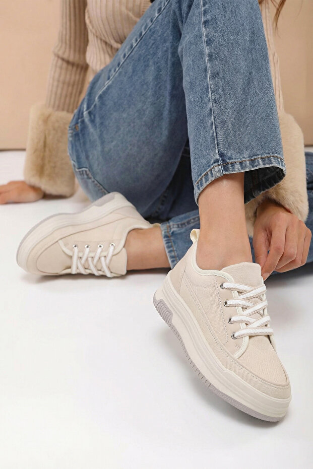 DS Opal Bej Kadın Sneaker - 6