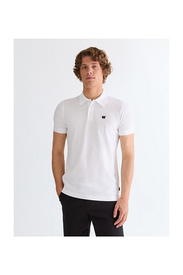 Herren POLO-HEMD HELLWEISS - 2