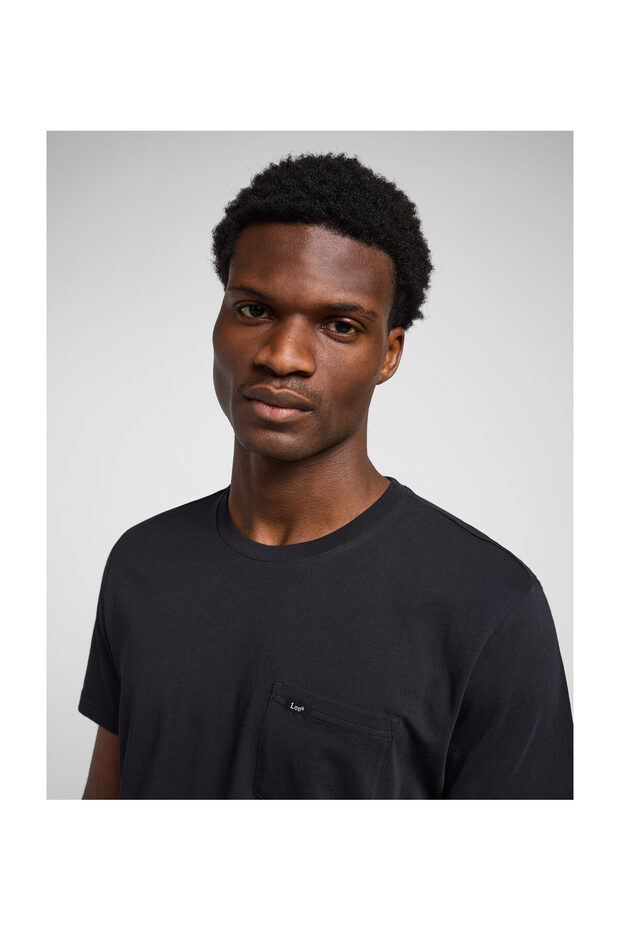 Man Pocket Tee Black - 5